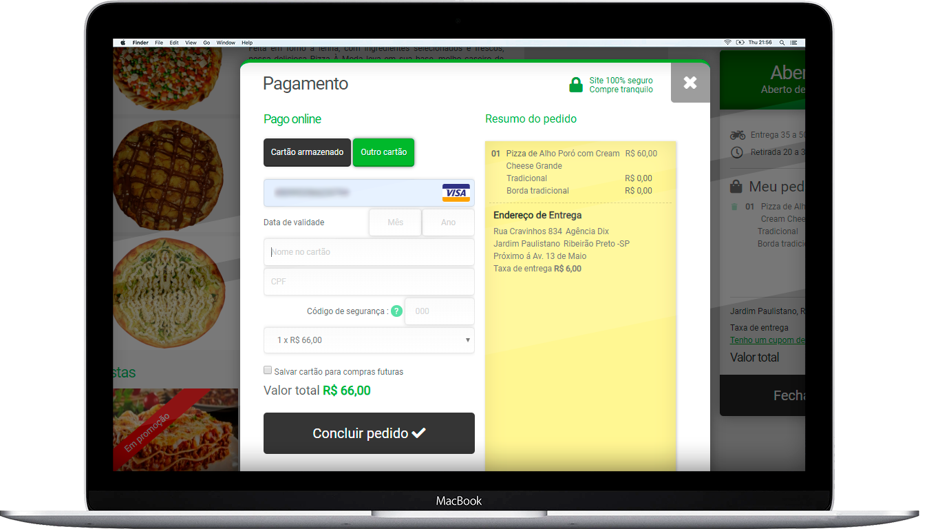 Plataforma de pedidos online para restaurantes